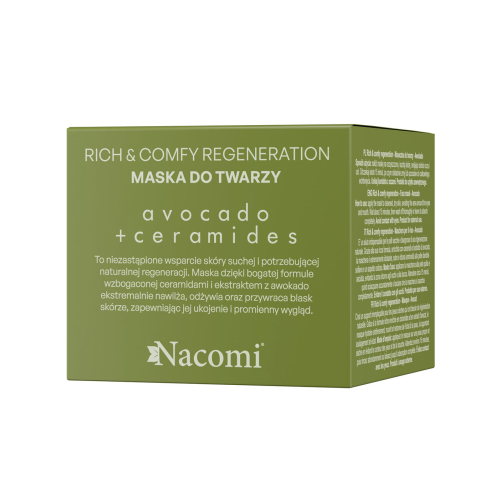 Nacomi - *Rich & Comfy Regeneration* - Regenerating facial mask with avocado and ceramides