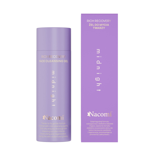 Nacomi - *Rich Recovery* - Facial cleansing gel with Midnight 