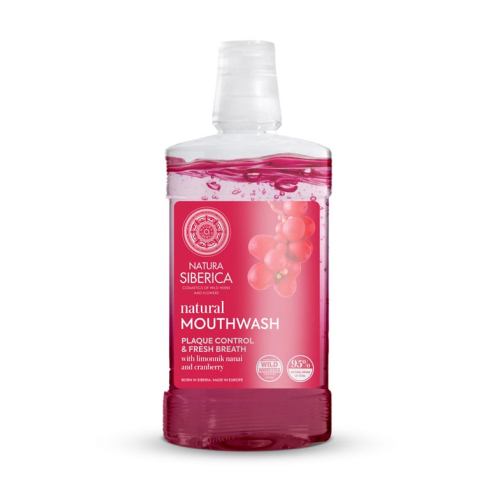 Natura Siberica - Natural Mouthwash - Schizandra & Cranberry, Plaque Control & Fresh Breath