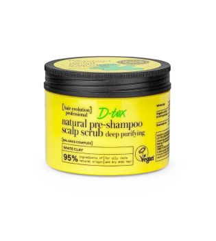 Natura Siberica - *Hair Evolution* - D-tox white clay pre-shampoo scalp scrub - Deep cleansing