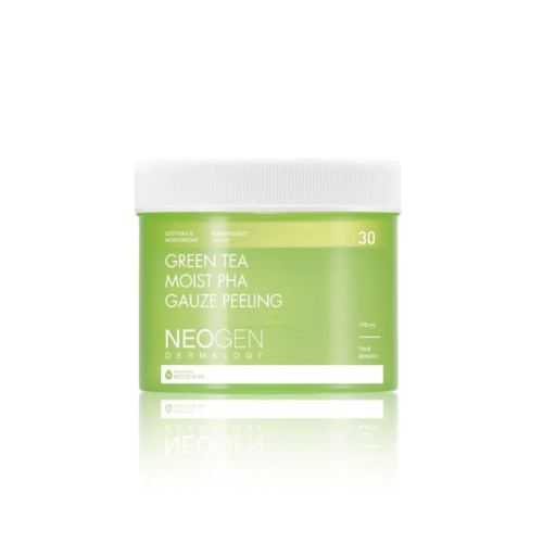 Neogen - Exfoliating Facial Toner Pads - Green Tea Moist Pha Gauze Peeling