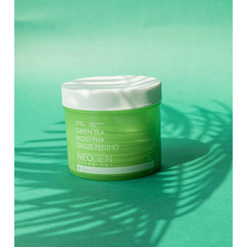 Neogen - Exfoliating Facial Toner Pads - Green Tea Moist Pha Gauze Peeling