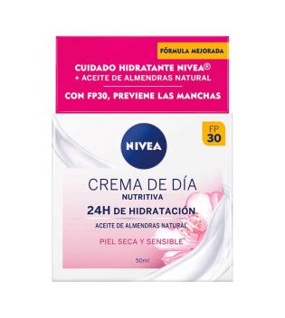 Nivea - Natural almond oil nourishing day cream - Dry and sensitive skin