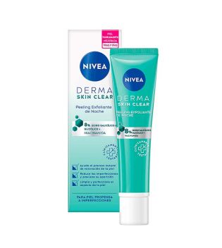 Nivea - *Derma Skin Clear* - Night facial exfoliating peeling - Blemish-prone skin