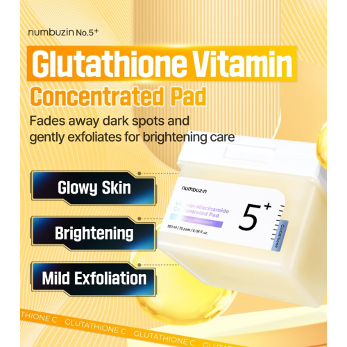 Numbuzin - Concentrated Pads No.5+ Vitamin-Niacinamide