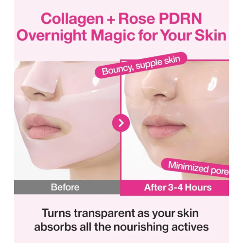 Numbuzin - Night facial mask No.2 Rose PDRN Plumping