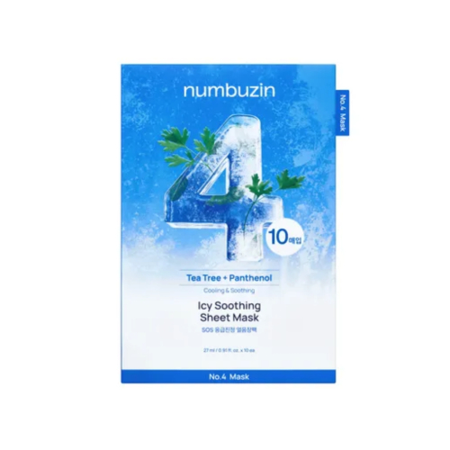 Numbuzin - Refreshing face mask No.4 SOS Icy Soothing