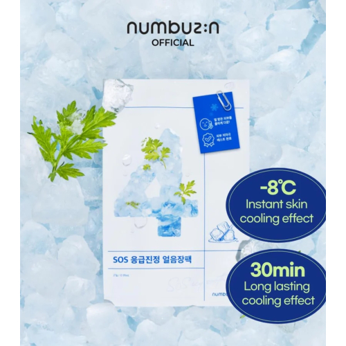 Numbuzin - Refreshing face mask No.4 SOS Icy Soothing