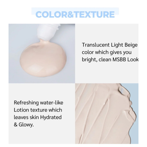 Numbuzin - Tinted Sunscreen No.1 Pure Glass Clean Tone Up SPF 50+ PA++++