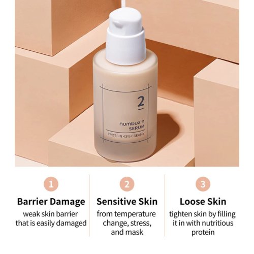 Numbuzin - Creamy Serum No.2 Protein 43%