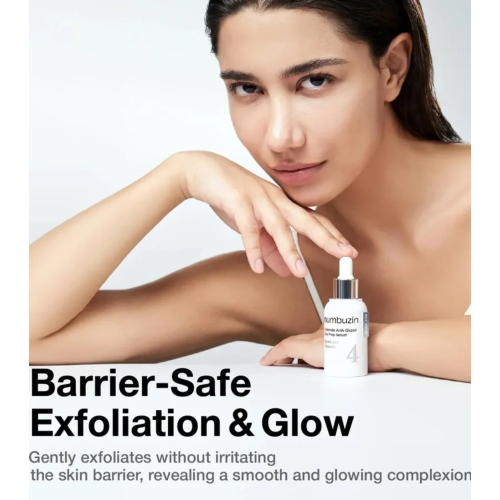 Numbuzin - Exfoliating serum No.4 ceramides and AHA Glazed Skin Prep