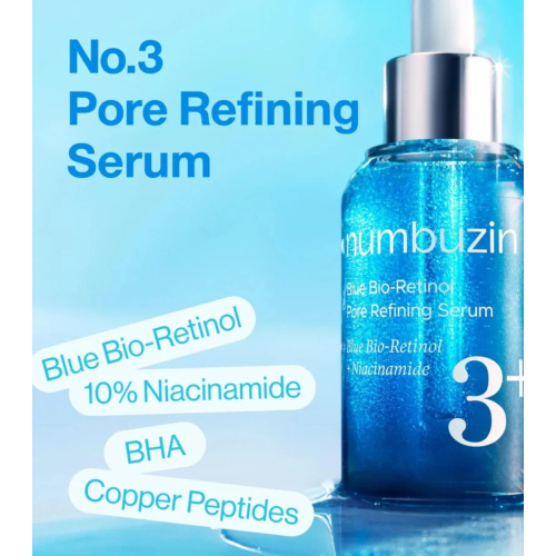Numbuzin - Pore Minimizing Serum No.3 Blue Bio-Retinol