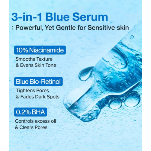 Numbuzin - Pore Minimizing Serum No.3 Blue Bio-Retinol