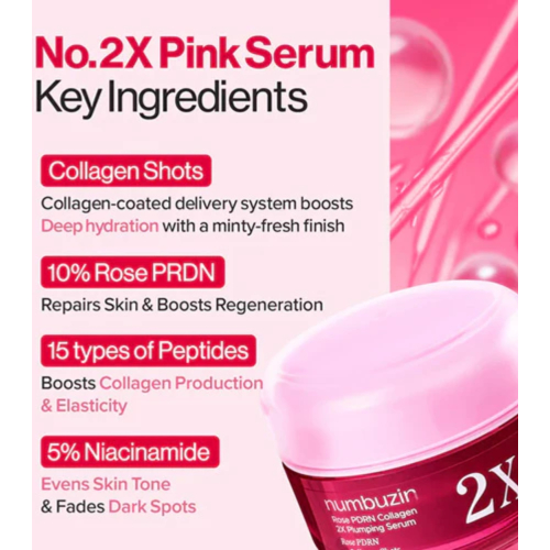 Numbuzin - Firming Serum No.2 Rose PDRN Collagen 2X