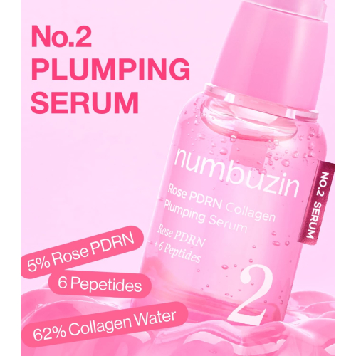 Numbuzin - Plumping Serum No.2 Rose PDRN Collagen Plumping