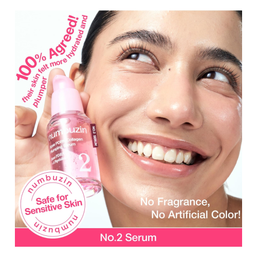 Numbuzin - Plumping Serum No.2 Rose PDRN Collagen Plumping