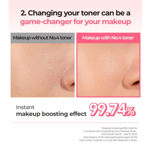 Numbuzin - Hydrating Toner No.4 Hydrating Glow Mineral