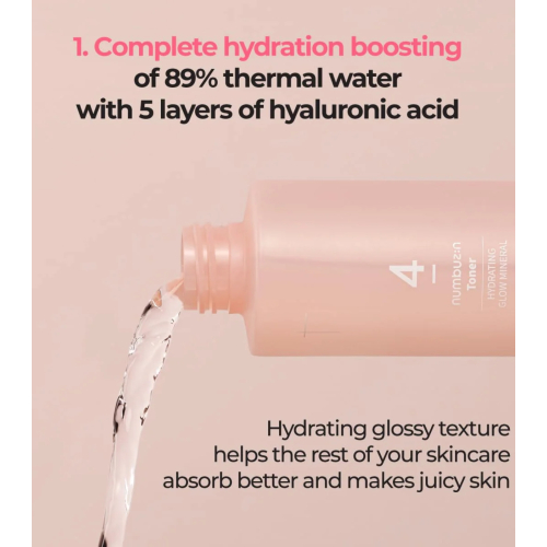 Numbuzin - Hydrating Toner No.4 Hydrating Glow Mineral