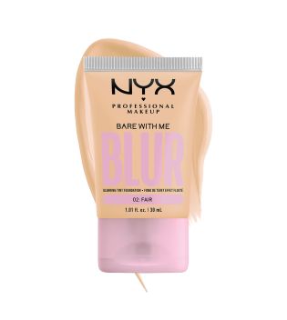Nyx Professional Makeup - Blurring Foundation Bare With Me Blur Skin Tint - 02: Fair