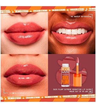 Nyx Professional Makeup - Volumizing Lip Gloss Duck Plump -  08: Mauve Out My Way