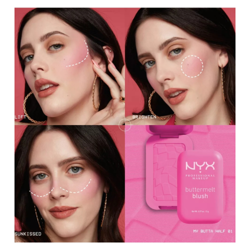 NYX Professional Makeup - Powder Blush Buttermelt - 01: My Butta Half