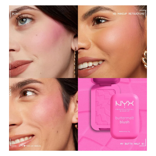 NYX Professional Makeup - Powder Blush Buttermelt - 01: My Butta Half