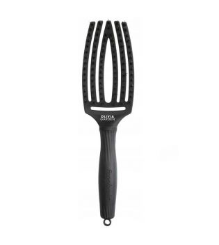 Olivia Garden - Hairbrush Fingerbrush Combo Medium - Full Black Medium