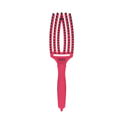 Olivia Garden - Hair Brush Fingerbrush Combo Medium - Hot Pink