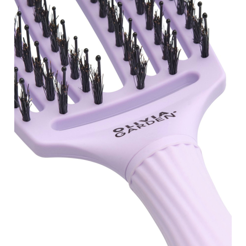 Olivia Garden - Hair Brush Fingerbrush Combo Medium - Lavender