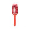 Olivia Garden - Hairbrush Fingerbrush Combo Medium - Neon Orange