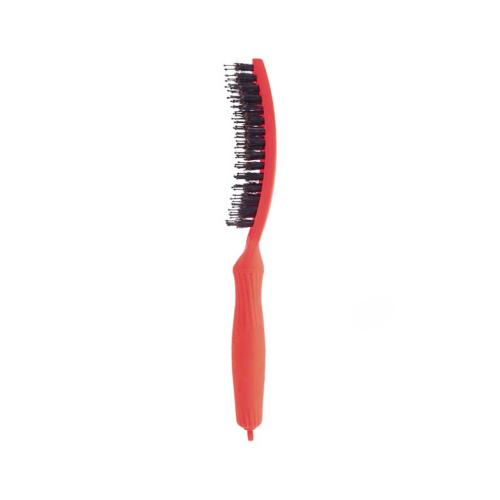 Olivia Garden - Hairbrush Fingerbrush Combo Medium - Neon Orange