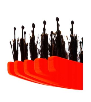 Olivia Garden - Hairbrush Fingerbrush Combo Medium - Neon Orange