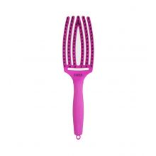 Olivia Garden - *Think Pink* - Hair Brush Fingerbrush Combo Medium - Neon Purple