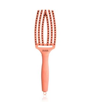 Olivia Garden - Hairbrush Fingerbrush Combo Medium - Coral