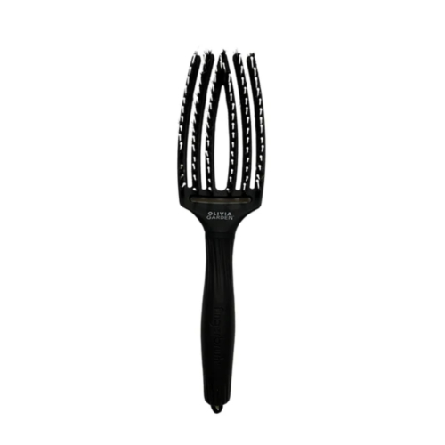 Olivia Garden - Hair Brush Fingerbrush Medium - Black