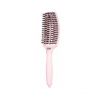 Olivia Garden - Hairbrush Fingerbrush Combo Medium - Pastel Pink