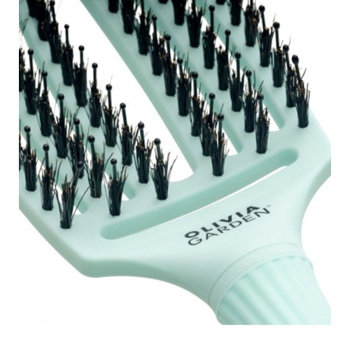 Olivia Garden - *It's a 90's Party* - Hairbrush Fingerbrush Medium - Frizzy Mint