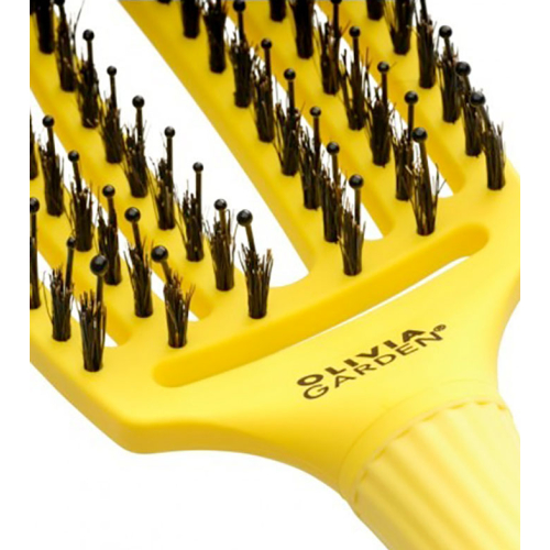 Olivia Garden - *It's a 90's Party* - Hairbrush Fingerbrush Medium - Sweed Lemonade