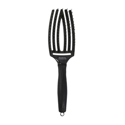 Olivia Garden - *Midnight Desert* - Hair Brush Fingerbrush Combo - Black Onyx