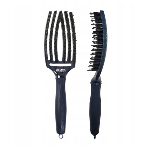 Olivia Garden - *Midnight Desert* - Hair Brush Fingerbrush Combo - Blue Saphire