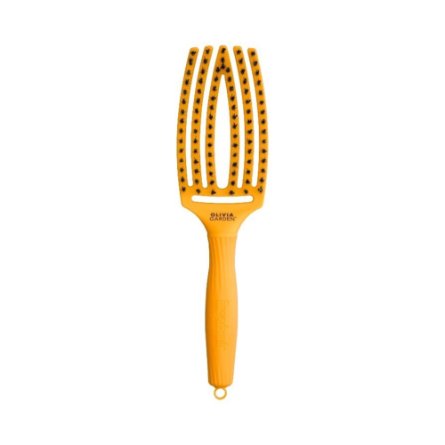 Olivia Garden - *On The Road Again* - Hair Brush Fingerbrush Combo Medium - Yellow Sunshine