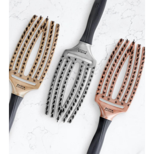 Olivia Garden - *Trinity* - Hairbrush Fingerbrush - Gold
