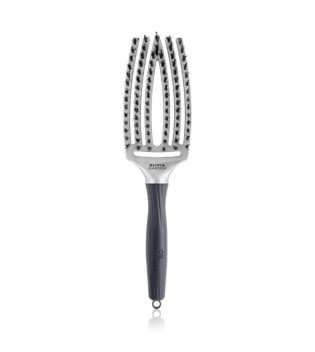 Olivia Garden - *Trinity* - Hairbrush Fingerbrush - Silver