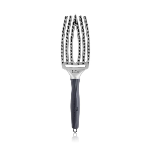 Olivia Garden - *Trinity* - Hairbrush Fingerbrush - Silver