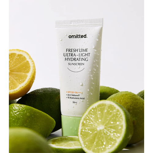 Omitted - Facial sunscreen Fresh Lime Ultra Light & Hydrating SPF50+ PA++++