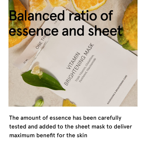 One Thing - Vitamin Brightening Face Mask