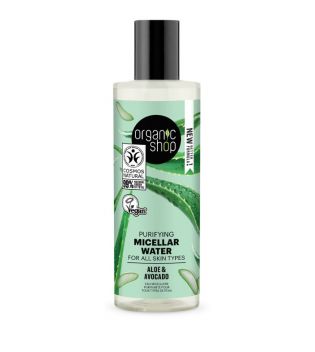 Organic Shop - Purifying micellar water for all skin types - Aloe and Avocado