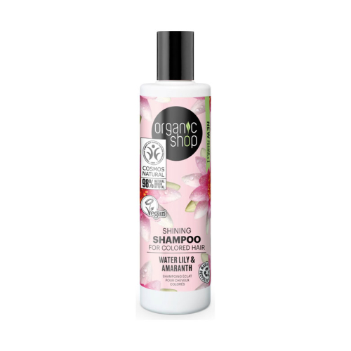 Organic Shop - Silky shine shampoo for colored hair 280ml - Water lily and amaranth
