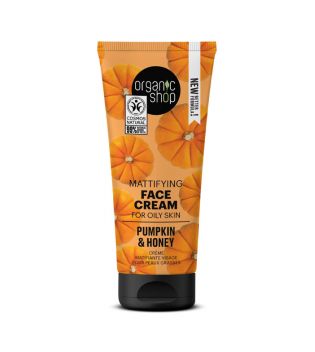 Organic Shop - Mattifying facial cream for oily skin - Pumpkin and Honey