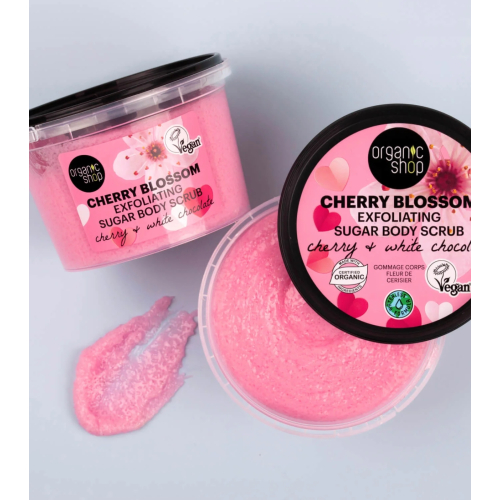 Organic Shop - Body Scrub Cherry Blossom - Cherry and white chocolate